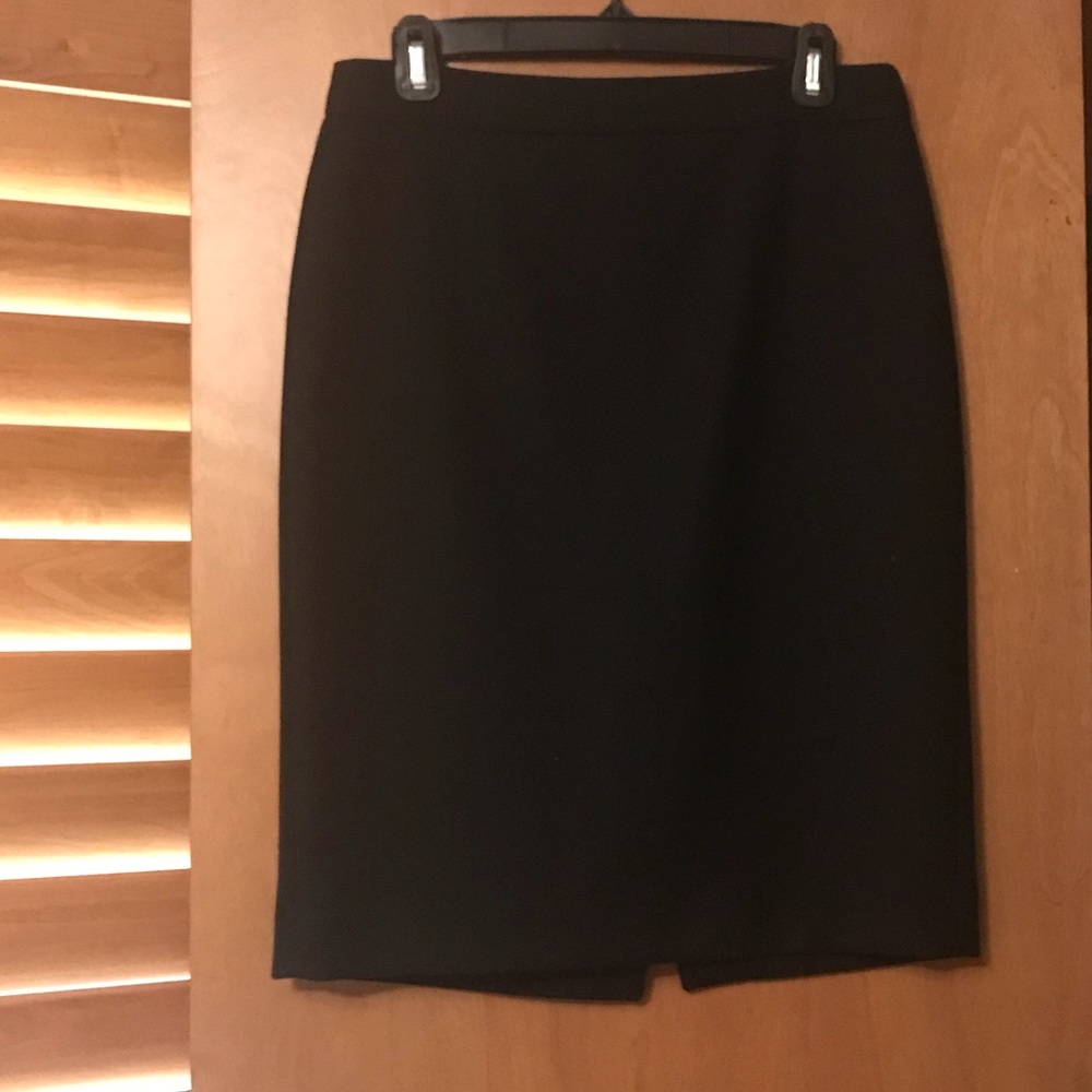 J crew black wool skirt.